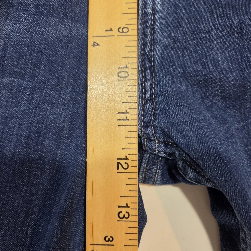 Mugsy Straight Blue Kinzies Med Wash Jeans Mens 40x30(38x30) Stretch Denim
